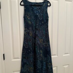 Studio I Blue Paisley Maxi Dress